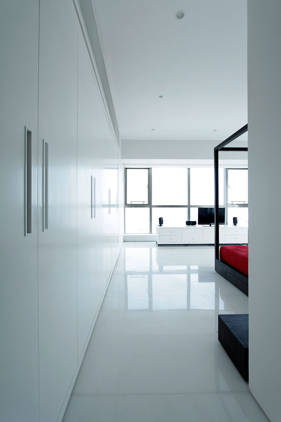 Apartment by the Bay Bedroom • WE Design Studio • Architects & Interior Designers in India