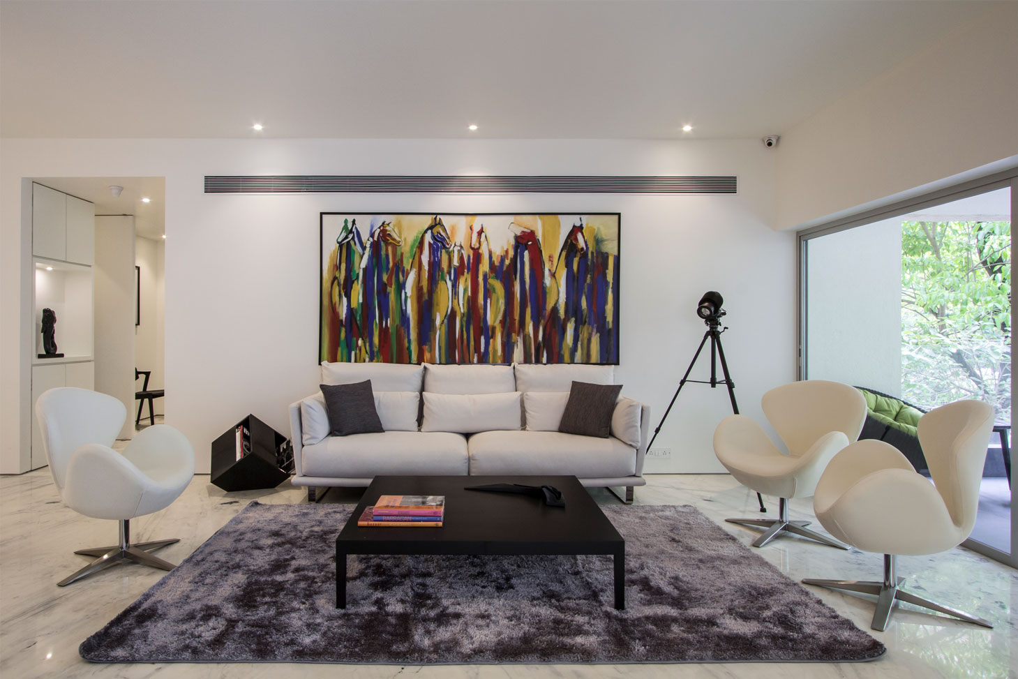 Malabar Hill Residence Living Room • WE Design Studio • Architects & Interior Designers in India